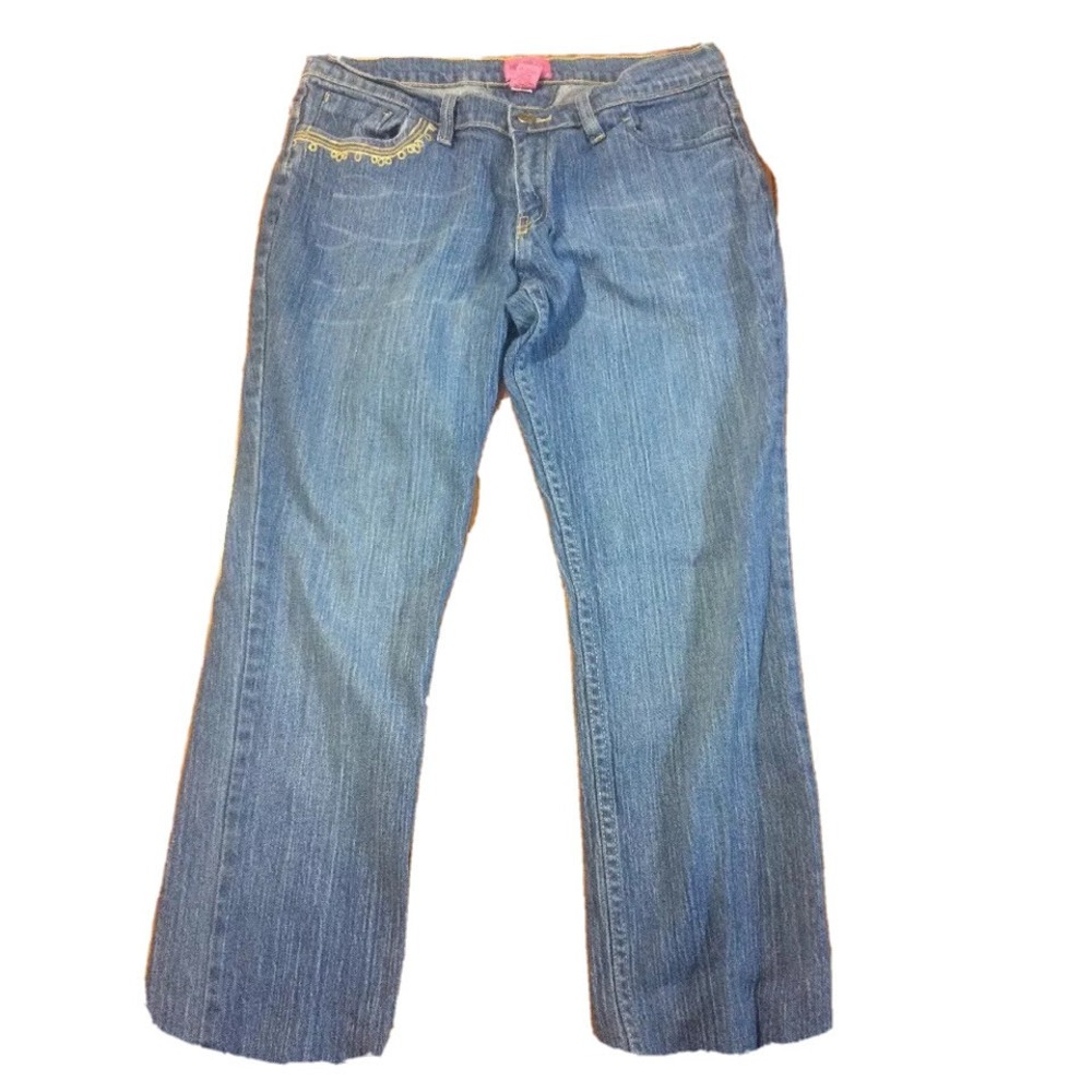VTG Y2K Steve & Barry's Jeans Women 10R Blue Embroidered Boho Retro Western